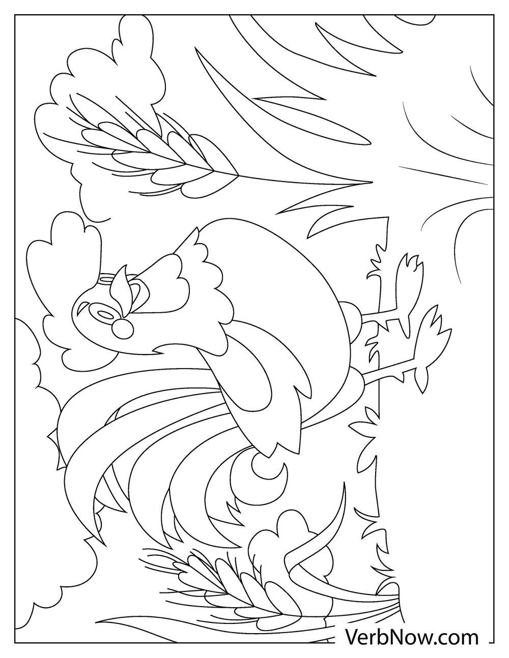 Easy rooster coloring page for preschool