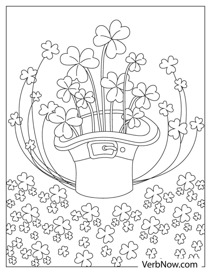 Free SHAMROCK Coloring Pages for Download (Printable PDF)