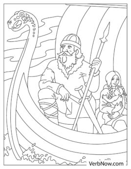 Free VIKING Coloring Pages for Download (Printable PDF)
