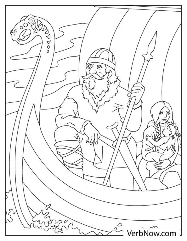 Free VIKING Coloring Pages for Download (Printable PDF)