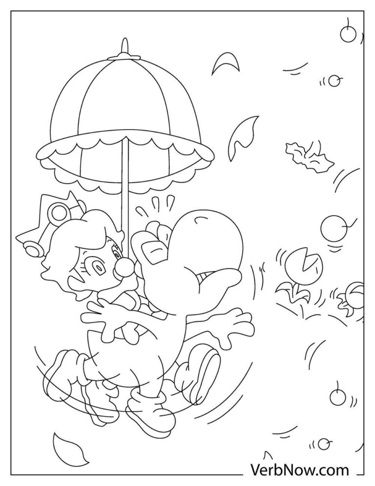 Free YOSHI Coloring Pages for Download (Printable PDF)