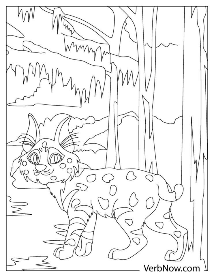 Free BOBCAT Coloring Pages for Download (Printable PDF)