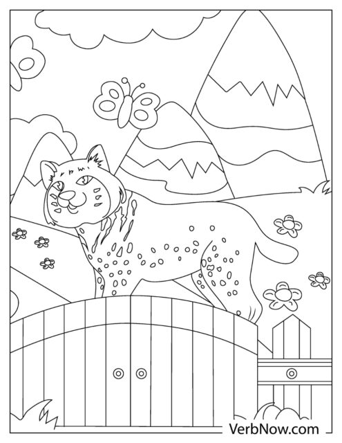 Free BOBCAT Coloring Pages for Download (Printable PDF)