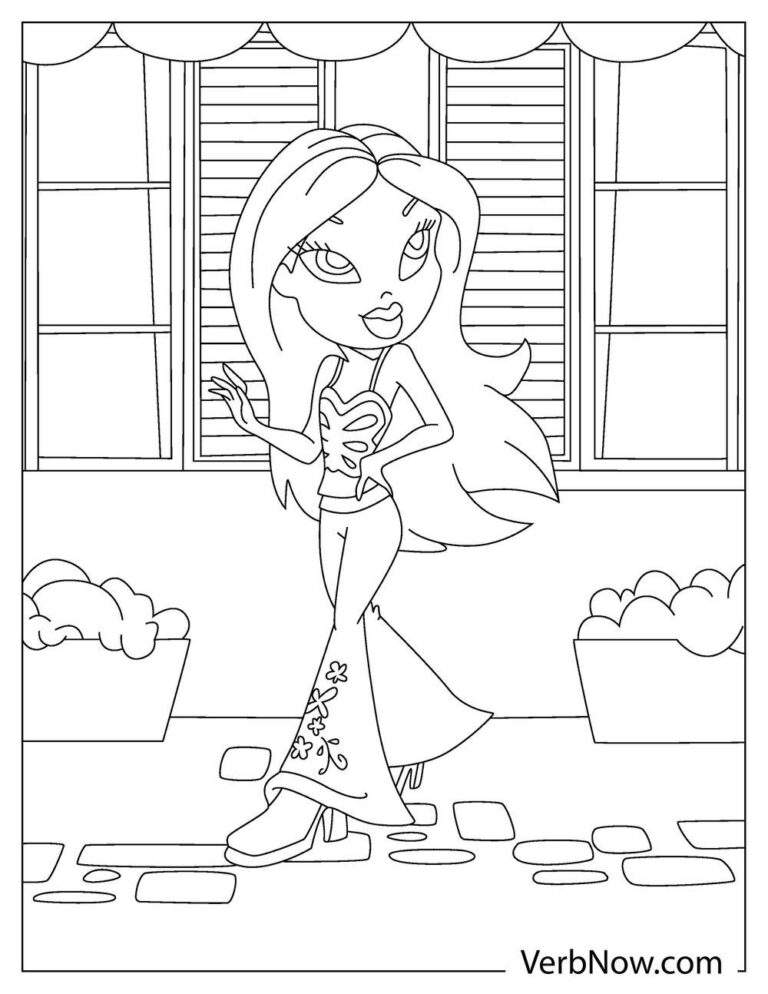 Free BRATZ DOLL Coloring Pages & Book for Download (Printable PDF