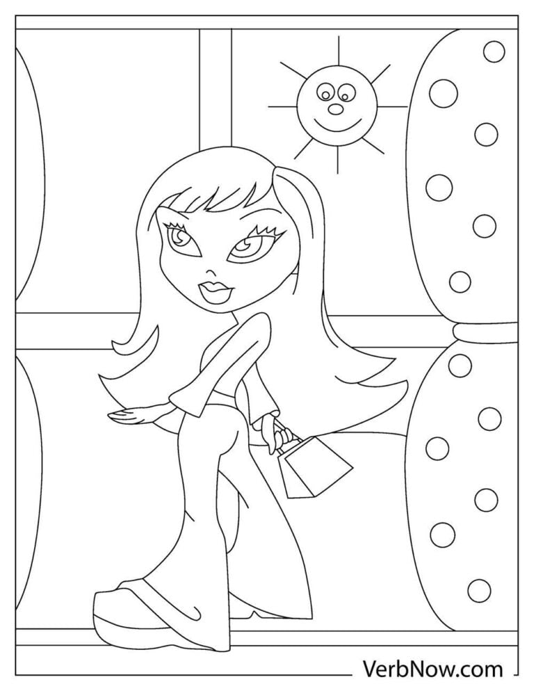 Free BRATZ DOLL Coloring Pages for Download (Printable PDF)