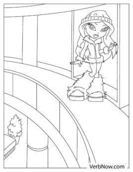 Free BRATZ DOLL Coloring Pages for Download (Printable PDF)