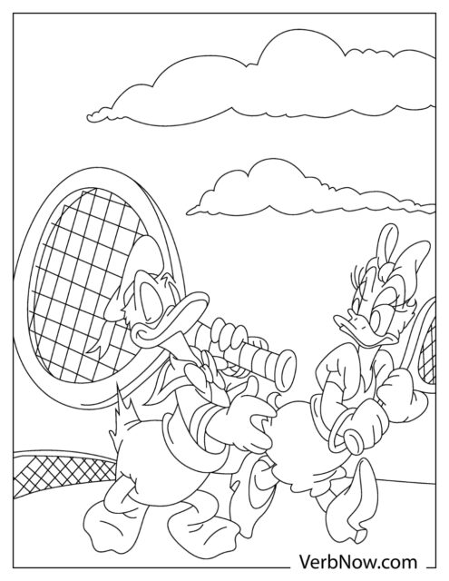 Free DAISY DUCK Coloring Pages for Download (Printable PDF)