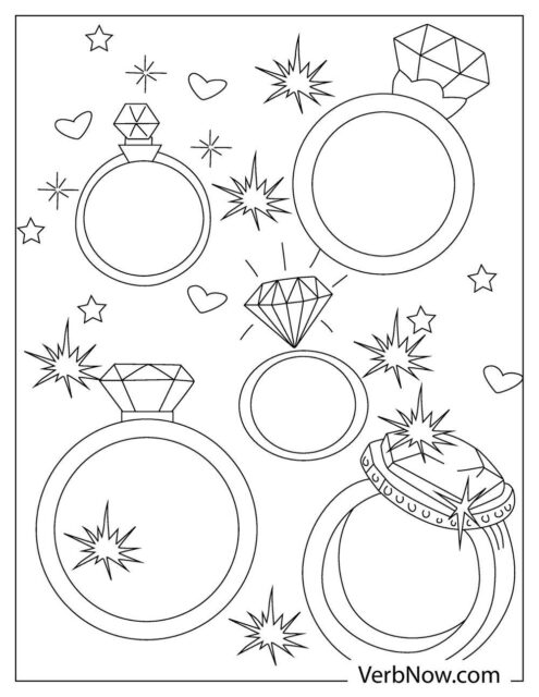 Free DIAMONDS Coloring Pages for Download (Printable PDF)