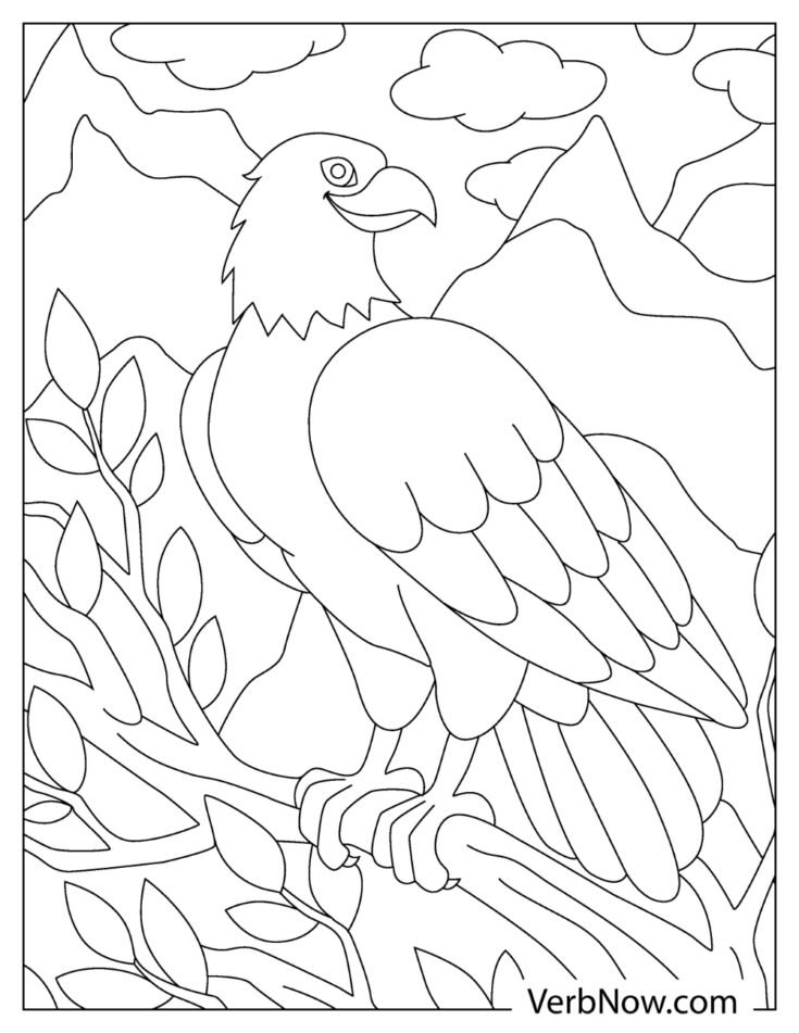 Free EAGLE Coloring Pages for Download (Printable PDF)