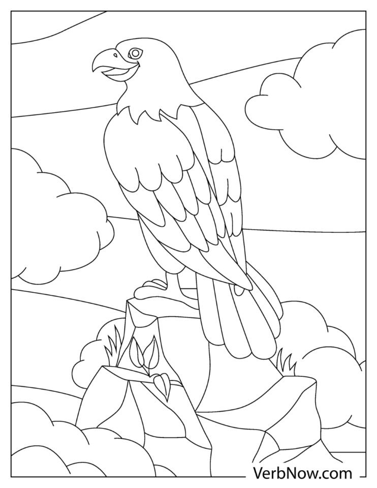 Free EAGLE Coloring Pages for Download (Printable PDF)