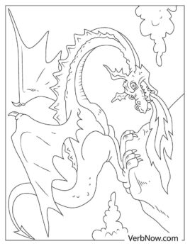 Free FIRE DRAGON Coloring Pages for Download (Printable PDF)