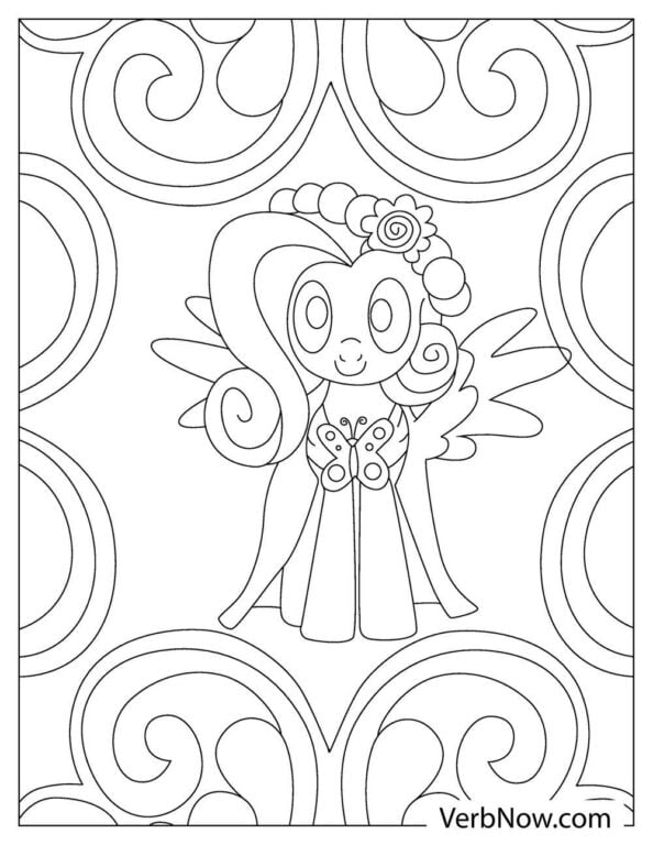 Free FLUTTERSHY Coloring Pages for Download (Printable PDF)