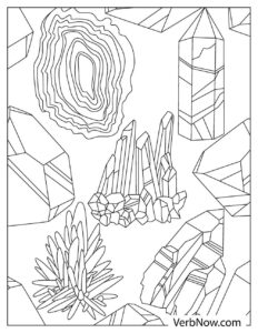 Free GEMSTONES Coloring Pages for Download (Printable PDF)