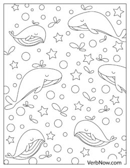 Free WHALE Coloring Pages for Download (Printable PDF)