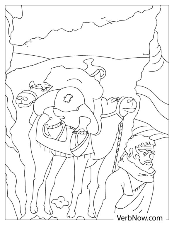 Free CAMEL Coloring Pages for Download (Printable PDF)