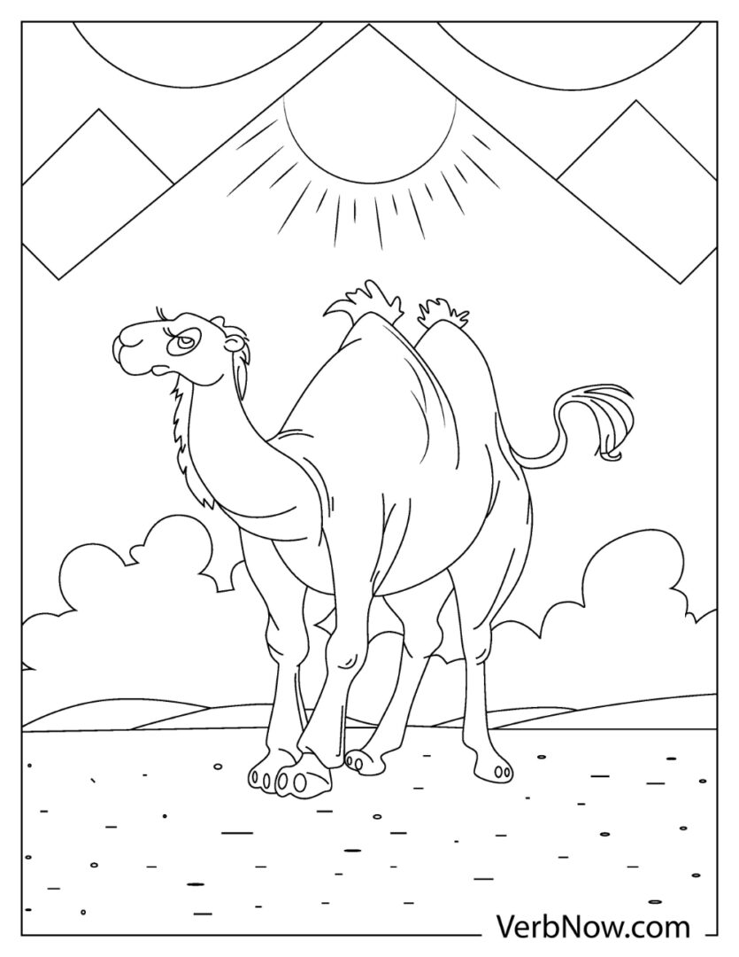 Free CAMEL Coloring Pages for Download (Printable PDF)