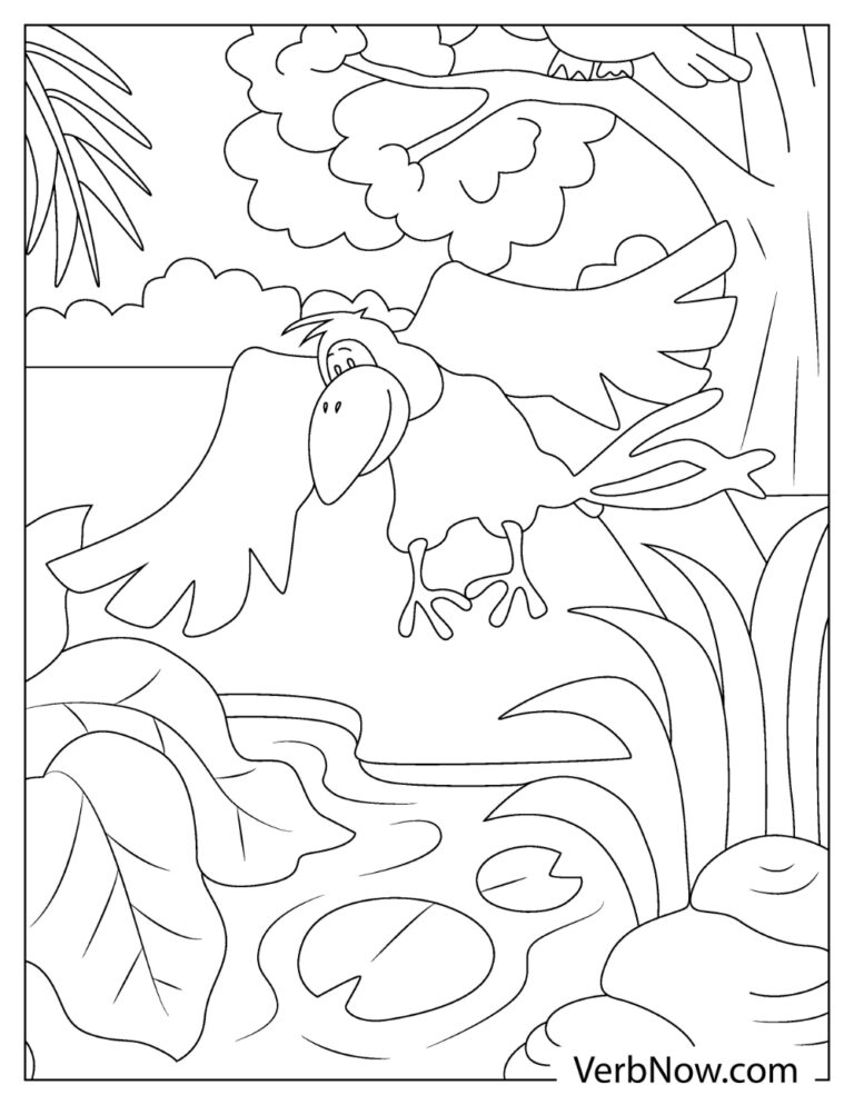 Free CROW Coloring Pages & Book for Download (Printable PDF) VerbNow