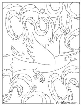 Free CROW Coloring Pages for Download (Printable PDF)
