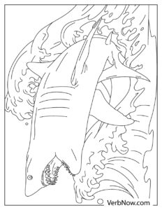 Free Great White Sharks Coloring Pages for Download (Printable PDF)