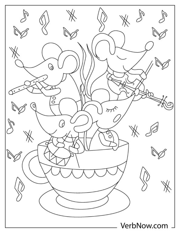 Free MOUSE Coloring Pages for Download (Printable PDF)
