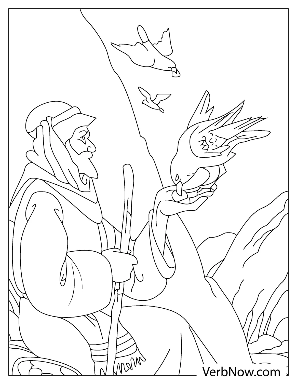 Free RAVEN Coloring Pages for Download (Printable PDF) Gothic raven coloring page design