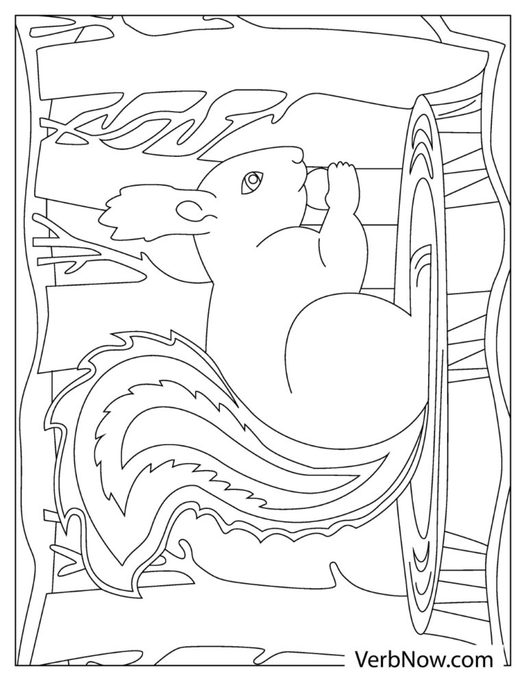 Free SQUIRREL Coloring Pages for Download (Printable PDF)