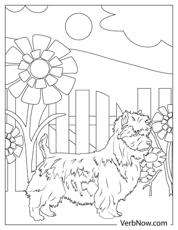 Free TERRIER DOG Coloring Pages for Download (Printable PDF)