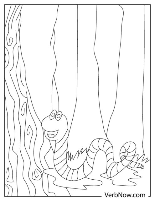 Free WORM Coloring Pages for Download (Printable PDF)