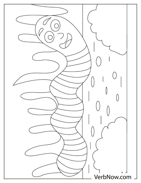 Free WORM Coloring Pages for Download (Printable PDF)