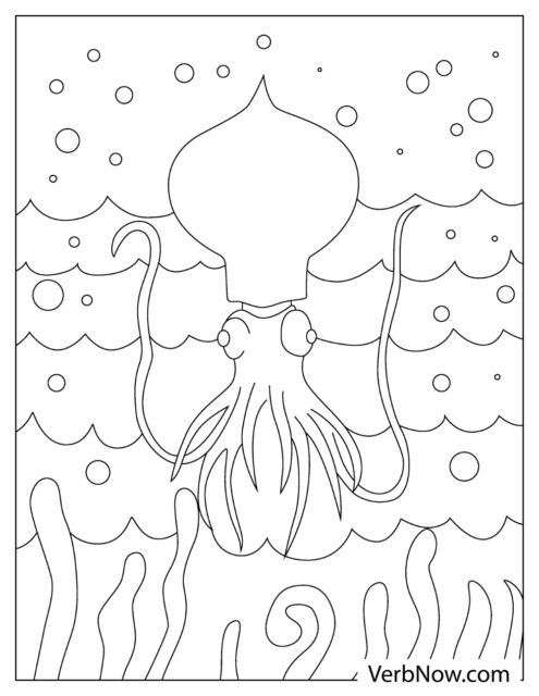 Free SQUID Coloring Pages for Download (Printable PDF)