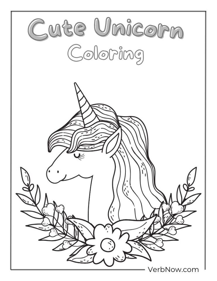 80 Unicorn Coloring Pages (Free Download Printable PDF)