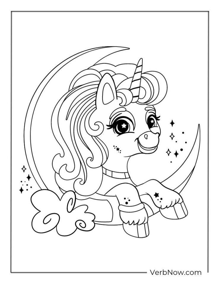 80 Unicorn Coloring Pages (Free Download Printable PDF)
