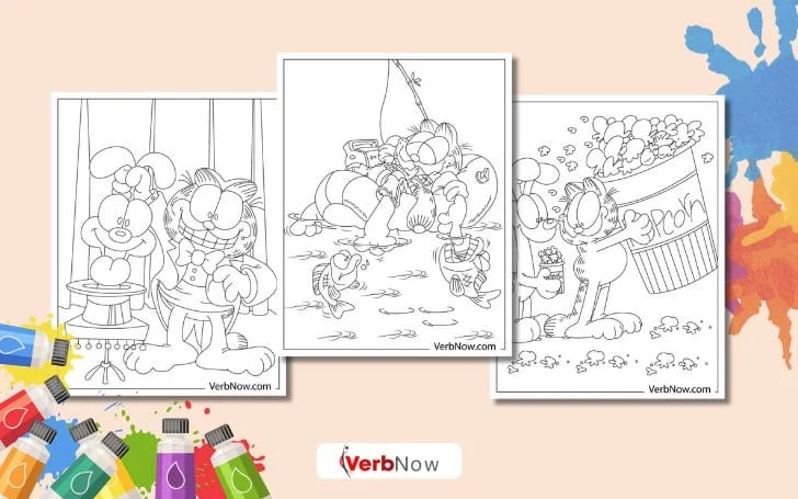 Free GARFIELD Coloring Pages for Download (Printable PDF) GARFIELD coloring pages