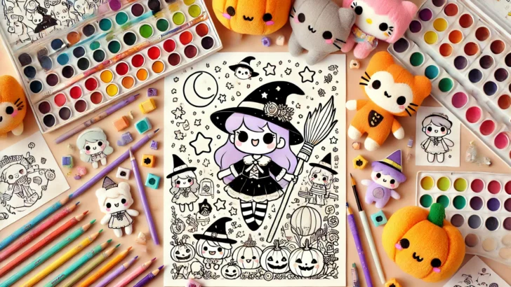 Witches Coloring Pages