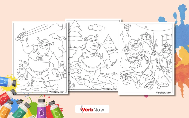 Free SHREK Coloring Pages for Download (Printable PDF) shrek coloring pages