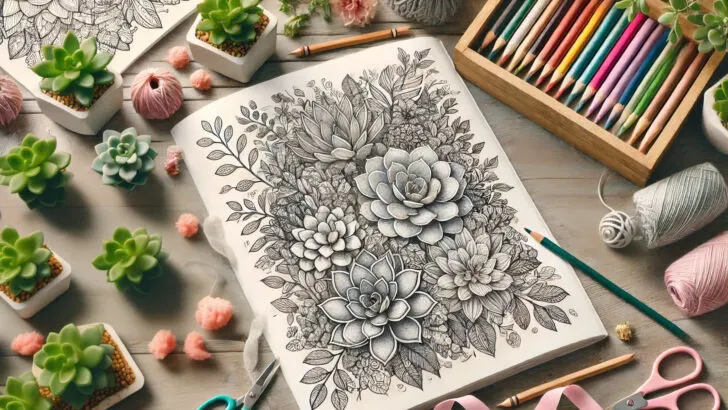 succulent coloring pages