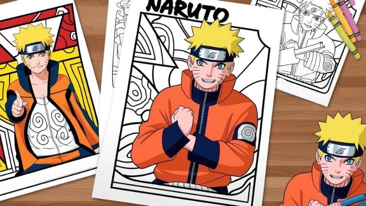 Free Naruto Coloring Pages for Kids Printable Anime Art