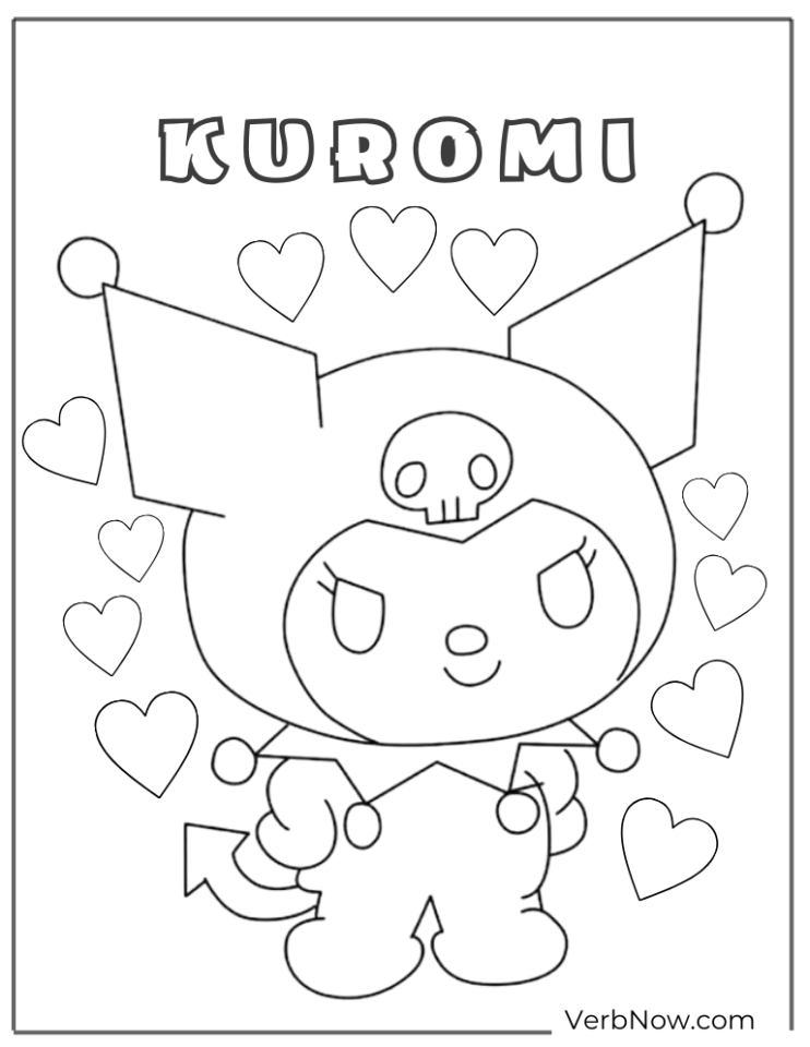 22 Free Kuromi Coloring Pages Free PDF Printable 