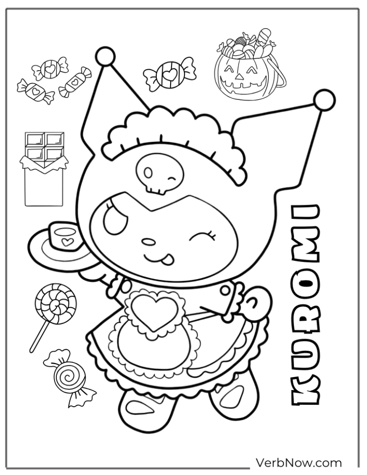 22 Free Kuromi Coloring Pages Free PDF Printable 