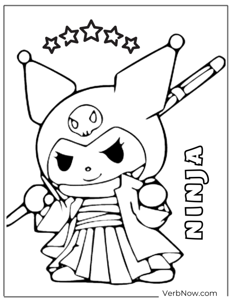 22 Free Kuromi Coloring Pages Free PDF Printable 