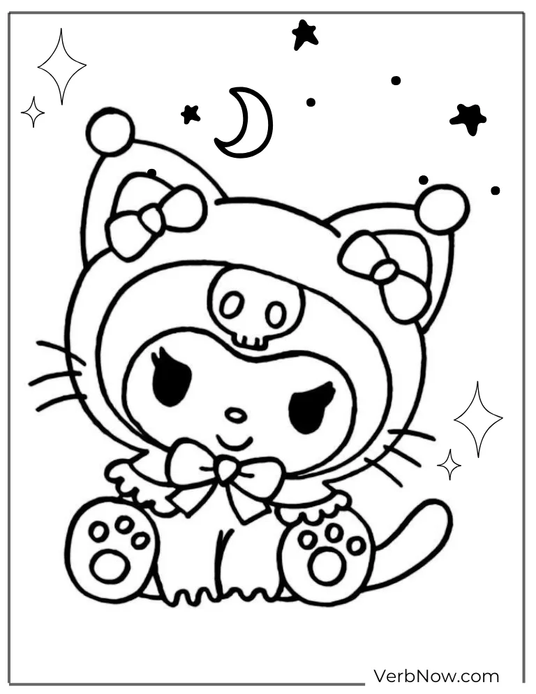 Kuromi Coloring Pages Kuromi Coloring Book By Gordonreyshemae
