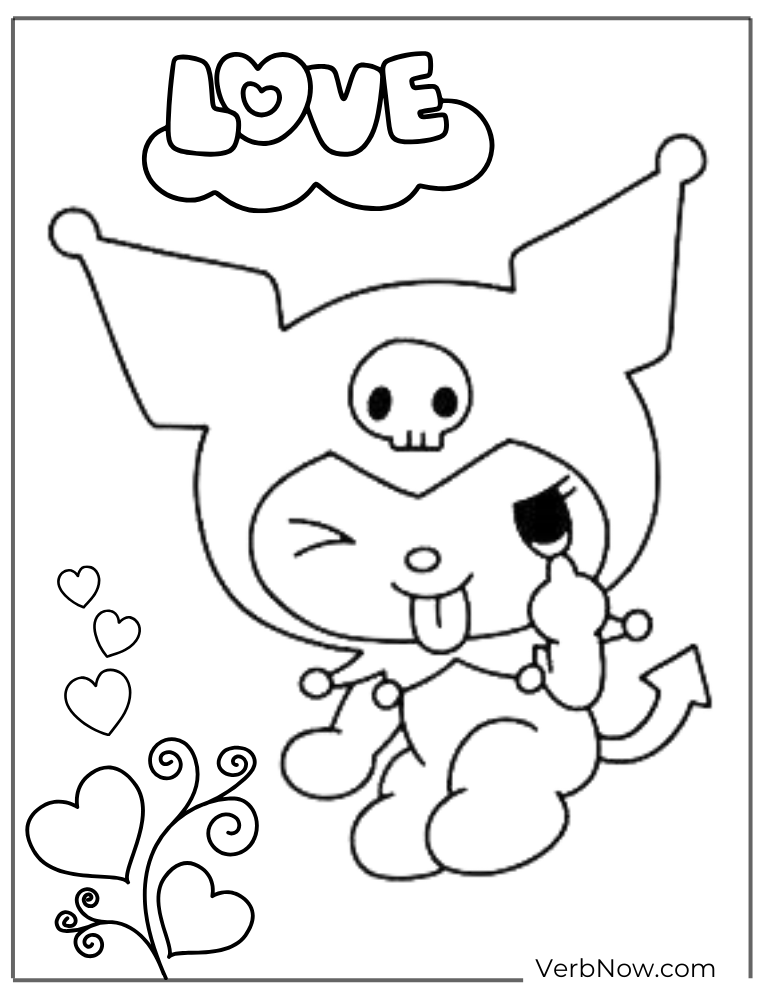 Kuromi Coloring Pages Verbnow