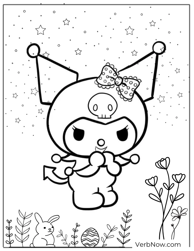 22 Free Kuromi Coloring Pages Free PDF Printable 