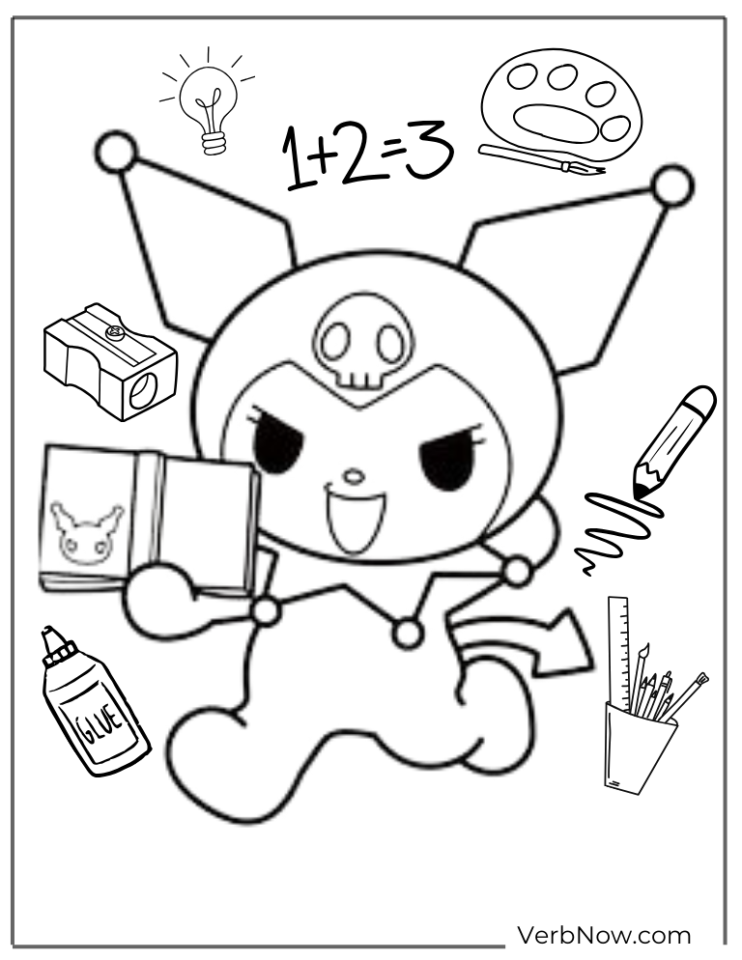 Kuromi Coloring Pages Printable Pdf Free Download Kuromi Coloring Pages Printable Pdf Free Download