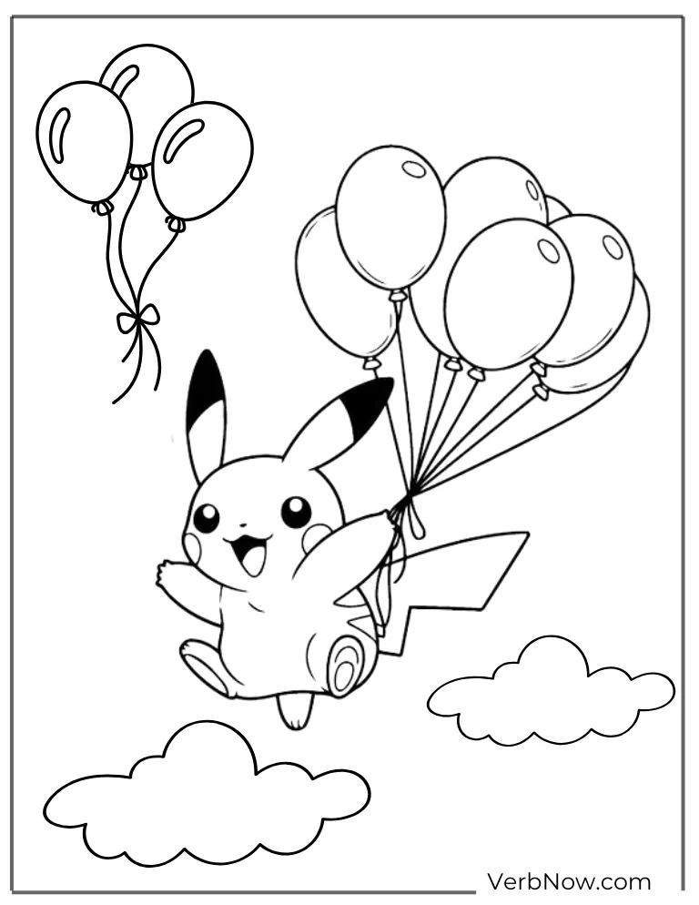 Pikachu Coloring Page Free Pdf Pikachu Coloring Page Free Pdf