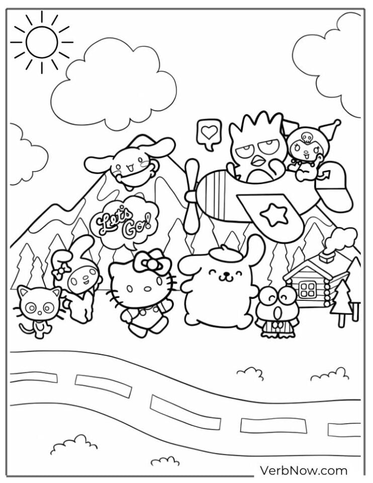 30 Free Printable Sanrio Coloring Pages For Download - VerbNow