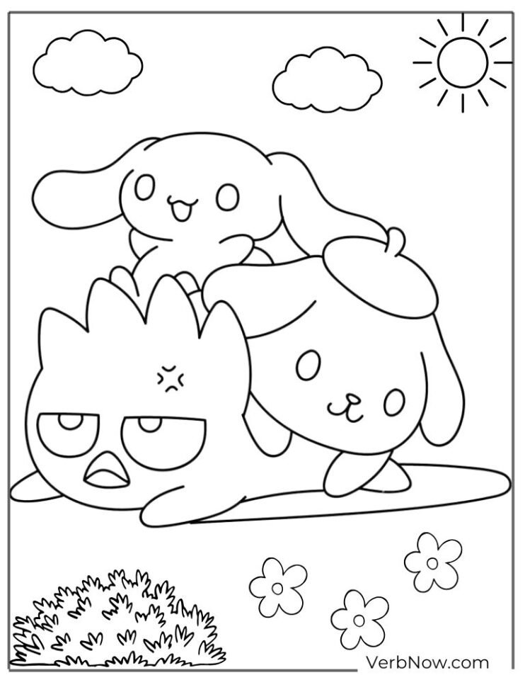 Sanrio Coloring Page Printable Free Sanrio Coloring Page Printable Free