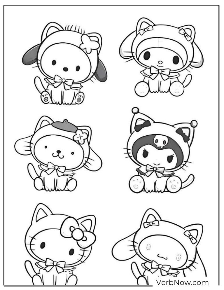 30 Free Printable Sanrio Coloring Pages 30 Free Printable Sanrio Coloring Pages