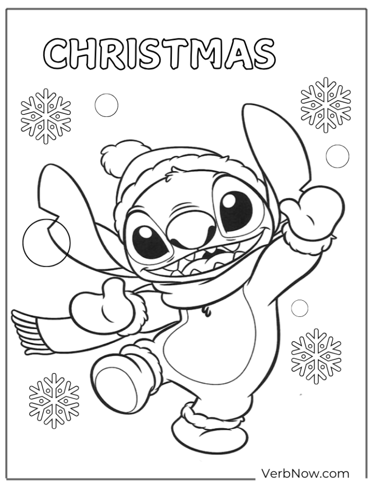Free Stitch Coloring Pages For All Ages (Printable PDF)