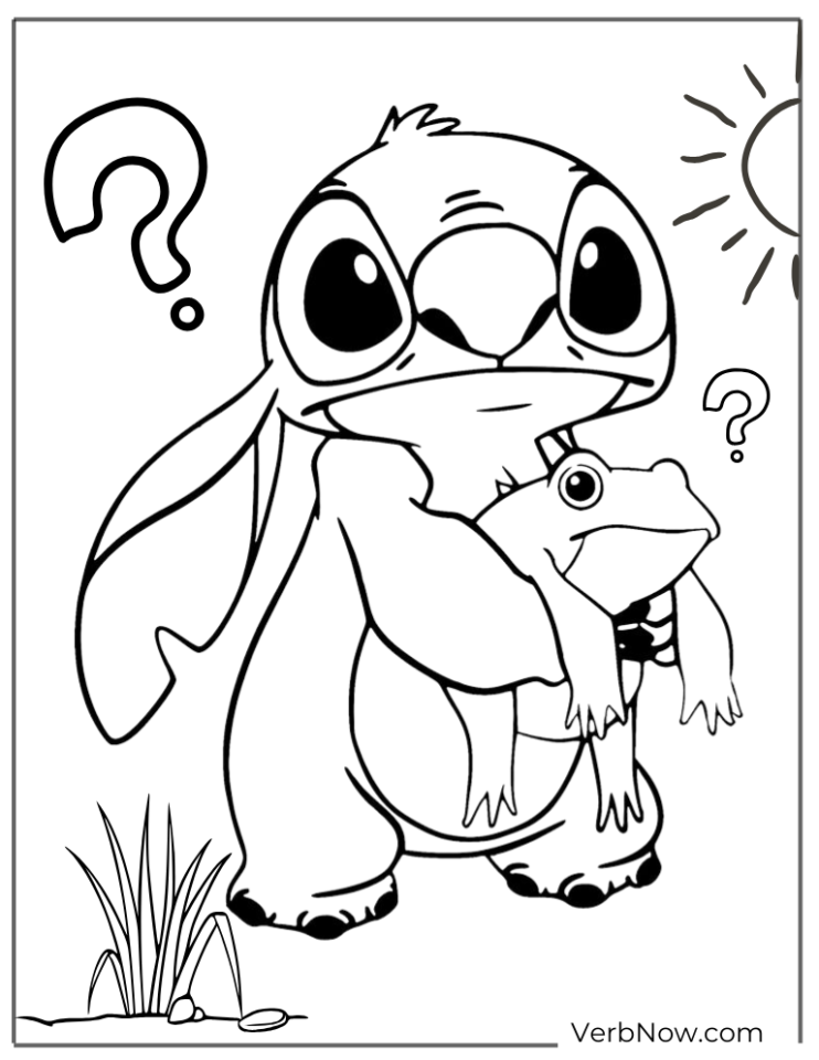 Free Printable Stitch Coloring Pages For Kids